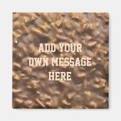 Custom Chunky Chocolate Bar Custom Text Magnet (Vorne)