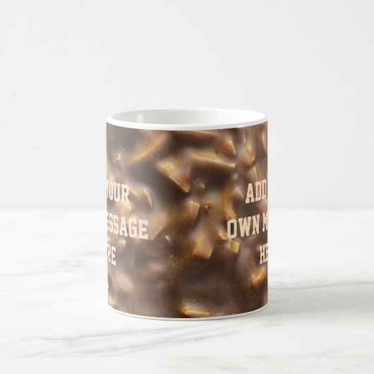 Custom Chunky Chocolate Custom Text Kaffeetasse (Mittel)