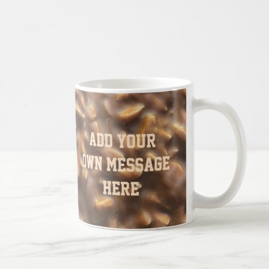 Custom Chunky Chocolate Custom Text Kaffeetasse (Rechts)