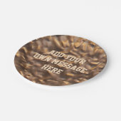 Custom Chunky Chocolate Custom Text Pappteller (Schrägansicht)
