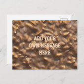 Custom Chunky Chocolate Custom Text Postkarte (Vorne/Hinten)