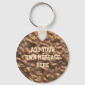 Custom Chunky Chocolate Custom Text Schlüsselanhänger (Vorderseite)