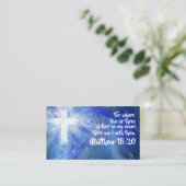 Custom Church Business Card Visitenkarte (Stehend Vorderseite)