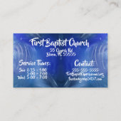 Custom Church Business Card Visitenkarte (Rückseite)