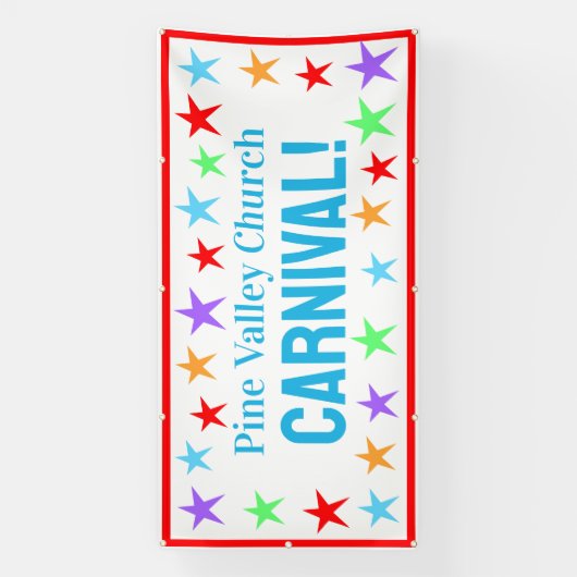 Custom Church Carnival Banner (Vertikal)