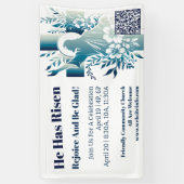 Custom Church Christlich Jesus Cross Oster Banner (Vertikal)