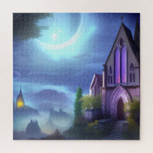 Custom Church Fantasy Art 06 Jigsaw Puzzle