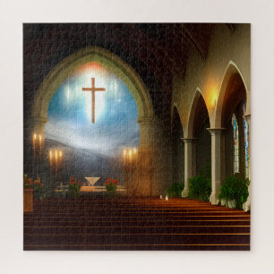 Custom Church Fantasy Art 07 Jigsaw Puzzle