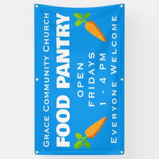 Custom Church Food Pantry Banner (Vertikal)