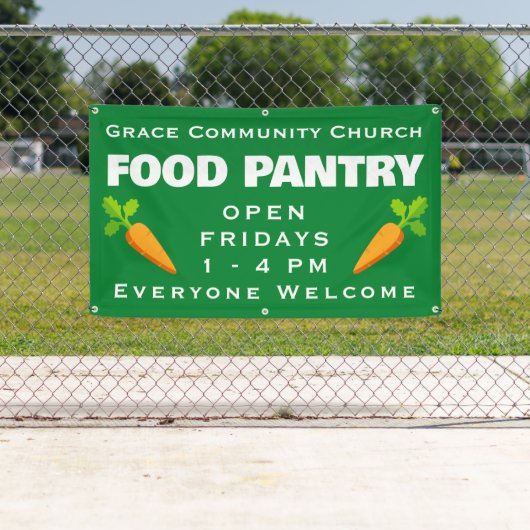 Custom Church Food Pantry Banner (Insitu)