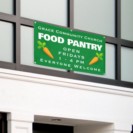 Custom Church Food Pantry Banner (Äußeres Gebäude)