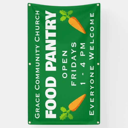 Custom Church Food Pantry Banner (Vertikal)