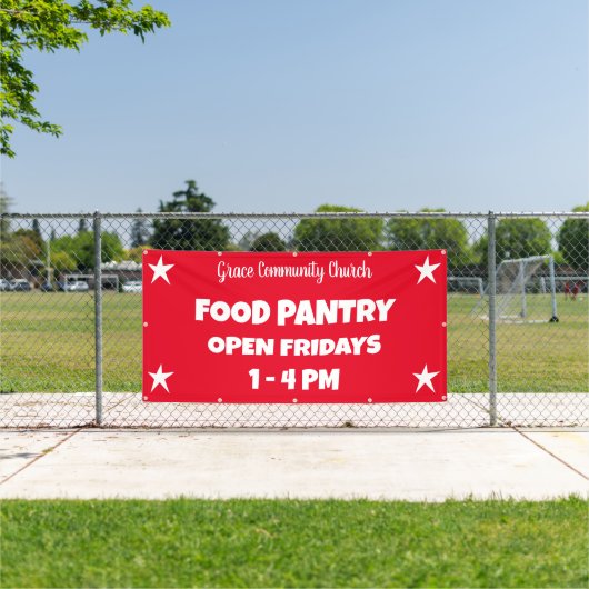 Custom Church Food Pantry Banner (Insitu)