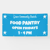 Custom Church Food Pantry Banner (Horizontal)