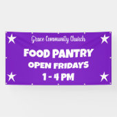 Custom Church Food Pantry Banner (Horizontal)