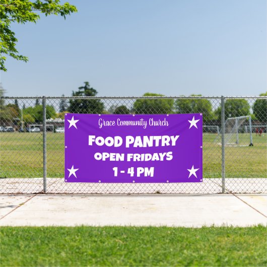 Custom Church Food Pantry Banner (Insitu)
