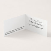 Custom Church Prayer Team Faltkarte Visitenkarten (Innenseite)