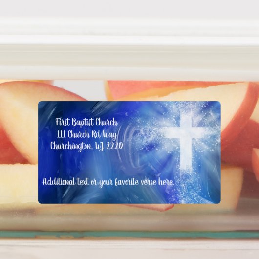 Custom Church Return Label Etiketten (Befestigt)