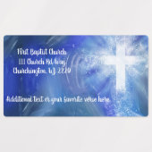 Custom Church Return Label Etiketten (Design 2)