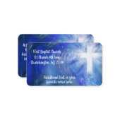 Custom Church Return Label Mitteilungskarte (Vorderseite/Rückseite Beispiel)