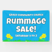 Custom Church Rummage Sale Banner (Horizontal)