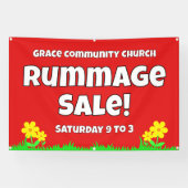 Custom Church Rummage Sale Banner (Horizontal)