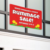 Custom Church Rummage Sale Banner (Äußeres Gebäude)