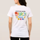 Custom Church Team - Flowers and Colors Tri-Blend Shirt (Rückseite)