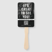 Custom Church Welcome Fan mit QR Code Fächer (Vorderseite)