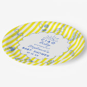 Custom Ciao Baby Italienisches Themed Baby Dusche Pappteller (Schrägansicht)