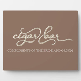 Custom Cigar Bar Wedding Sign Fotoplatte