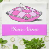 Custom Cinderella Glass Slipper Pink Handtuch (Gefaltet)