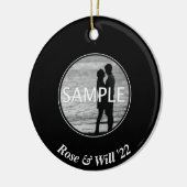 Custom Circle Foto Ornament (Links)