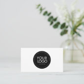 Custom Circle Logo Modern Business card template Visitenkarte (Stehend Vorderseite)