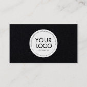 Custom Circle Logo Modern Business card template Visitenkarte (Vorderseite)
