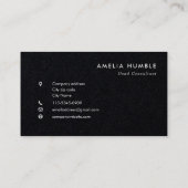 Custom Circle Logo Modern Business card template Visitenkarte (Rückseite)