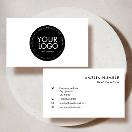 Custom Circle Logo Modern Business card template Visitenkarte