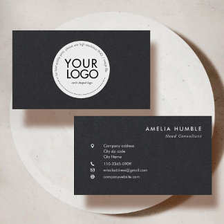 Custom Circle Logo Modern Business card template Visitenkarte