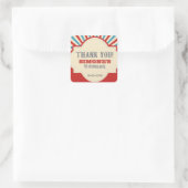 Custom, Circus Themed Party geben Sticker (Tasche)