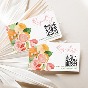 Custom Citrus Brautparty Begleitkarte