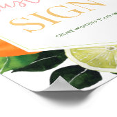 Custom Citrus Brautparty Poster (Ecke)