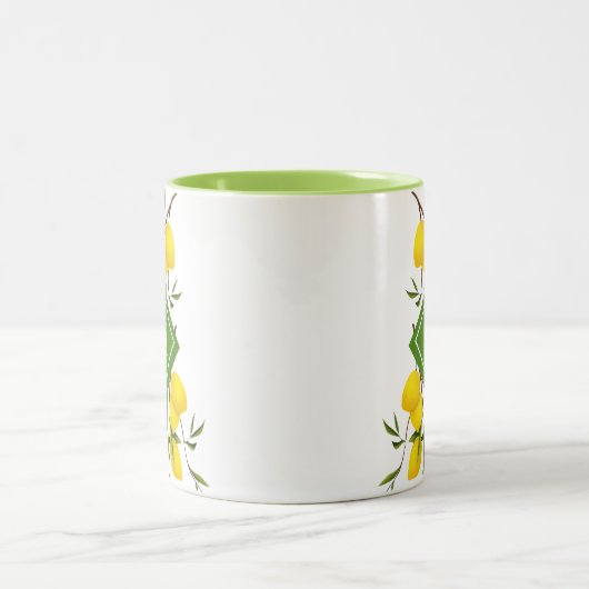Custom Citrus Lemons frucht Kaffee Tasse (Mittel)