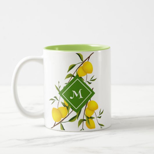 Custom Citrus Lemons frucht Kaffee Tasse (Links)