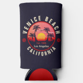 Custom City Beach Lage Retro Sunset Souvenir Selters Dosenkühler (Vorderseite)