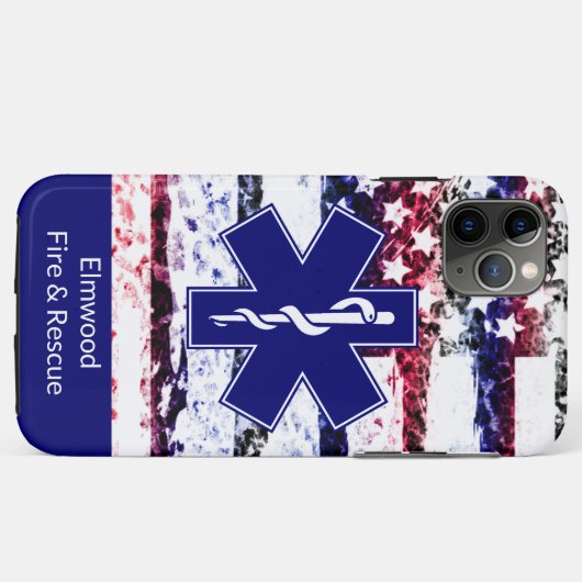 Custom City Fire and Rescue  Case-Mate iPhone Hülle (Rückseite (Horizontal))