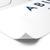 Custom City Map Abu Dhabi UAE Wall Art Poster (Ecke)