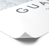 Custom City Map Guangzhou China Wall Art Poster (Ecke)