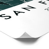 Custom City Map San Francisco Wall Art Poster (Ecke)