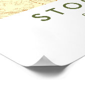 Custom City Map Stockholm Sweden Wall Art Poster (Ecke)