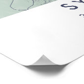 Custom City Map Sydney Australia Poster (Ecke)